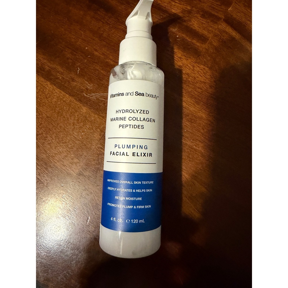 Vitamins and Sea Beauty Hydrolyzed Marine‎ Collagen Peptides Plumping Elixir 4oz